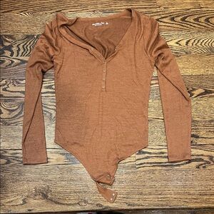 Abercrombie & Fitch Brown Bodysuit